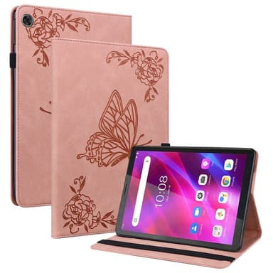 SKALO Lenovo Tab M7 (Gen 3) Mandala Butterfly Suojakotelo - Pinkki