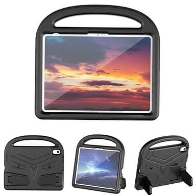 SKALO iPad 10.9 (2022) Lapsikuori kahvalla ja jalustalla - Musta