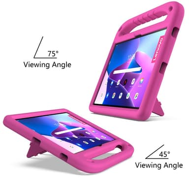 SKALO Lenovo Tab P11 Gen 2 Lapsikuori kahvalla ja jalustalla - Pinkki