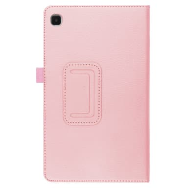 SKALO Samsung Tab A7 Lite Duofold Litchi Suojakotelo - Pinkki