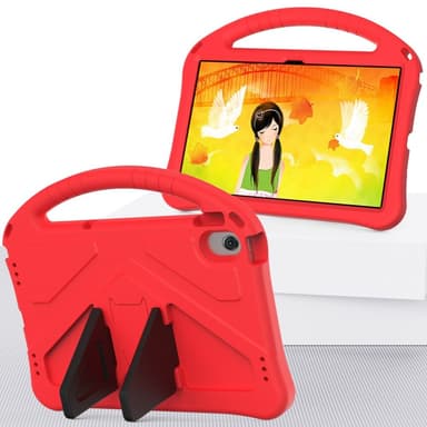 SKALO Lenovo Tab M10 Plus 10.6"" (Gen 3) Lapsikuori kahvalla ja jalustalla - Punainen