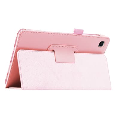 SKALO Samsung Tab A7 Lite Duofold Litchi Suojakotelo - Pinkki