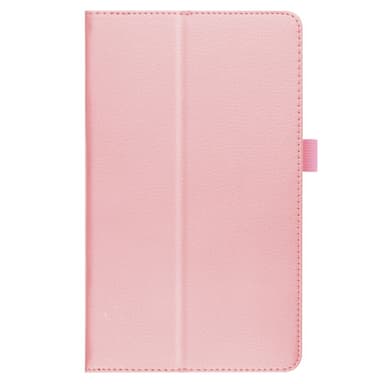 SKALO Samsung Tab A7 Lite Duofold Litchi Suojakotelo - Pinkki