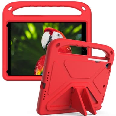 SKALO iPad 10.2 Lapsikuori kahvalla ja jalustalla - Punainen