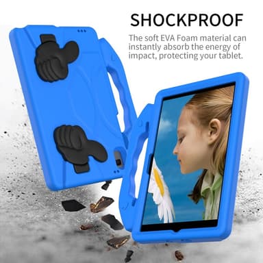 SKALO Samsung Tab A8 10.5 (2021/2022) Thumb Up Lasten Suojakotelo- Sininen