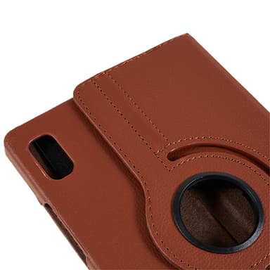 SKALO Lenovo Tab M9 360 Litchi Suojakotelo - Ruskea