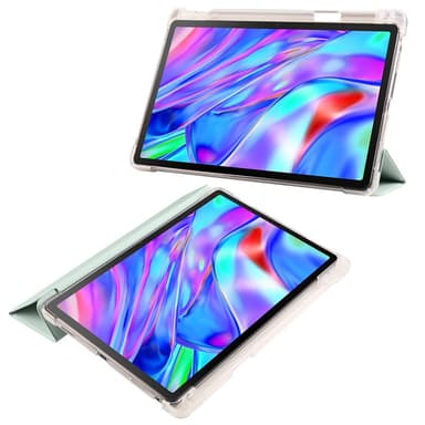 SKALO Lenovo Tab P11 Gen 2 Trifold Suojakotelo läpinäkyvällä taustapaperilla - Turkoosi
