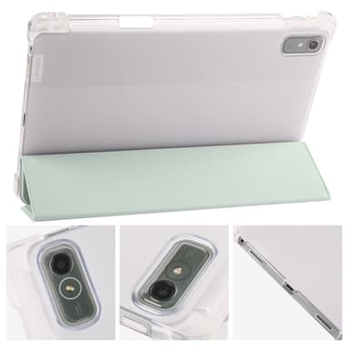 SKALO Lenovo Tab P11 Gen 2 Trifold Suojakotelo läpinäkyvällä taustapaperilla - Turkoosi