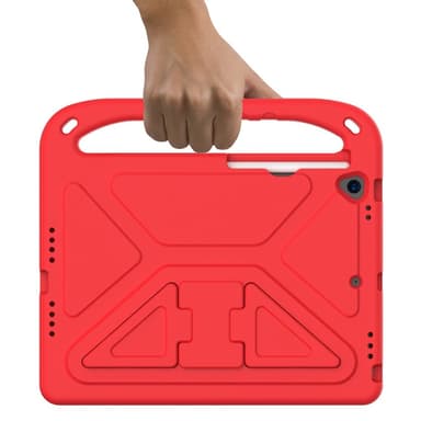 SKALO iPad 10.2 Lapsikuori kahvalla ja jalustalla - Punainen