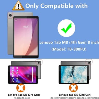 SKALO Lenovo Tab M8 Gen 4 TPU Suojakuori - Läpinäkyvä