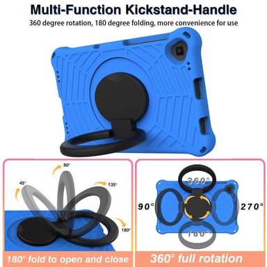 SKALO Lenovo Tab M10 FHD Plus 10.3"" Extra Shock Resistant Armor Spider Mesh kuori olkahihnalla - Sininen