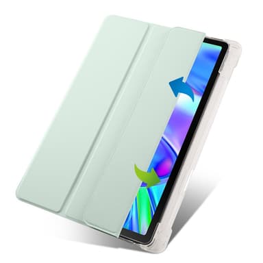SKALO Lenovo Tab P11 Gen 2 Trifold Suojakotelo läpinäkyvällä taustapaperilla - Turkoosi