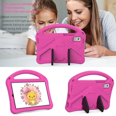 SKALO Lenovo Tab M9 Lapsikuori kahvalla ja jalustalla - Pinkki
