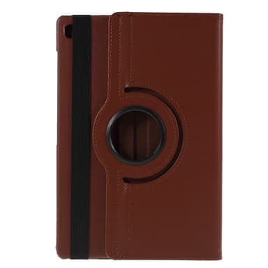 SKALO Samsung Tab S6 Lite 360 Litchi Suojakotelo - Ruskea