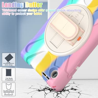 SKALO Lenovo Tab M8 Gen 4 Extra Shockproof Armor Iskunkestävä kuori - Rainbow