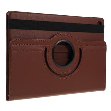 SKALO Samsung Tab S6 Lite 360 Litchi Suojakotelo - Ruskea