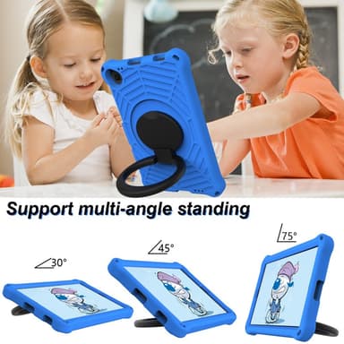 SKALO Lenovo Tab M10 FHD Plus 10.3"" Extra Shock Resistant Armor Spider Mesh kuori olkahihnalla - Sininen
