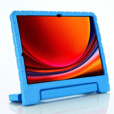 SKALO Samsung Tab S9+/S9+ FE Kuori kahvalla/telineellä - Sininen
