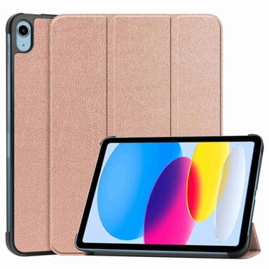 SKALO iPad 10.9 (2022) Trifold Suojakotelo - Ruusukulta