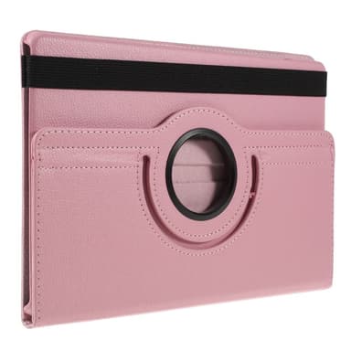 SKALO Samsung Tab S6 Lite 360 Litchi Suojakotelo - Pinkki
