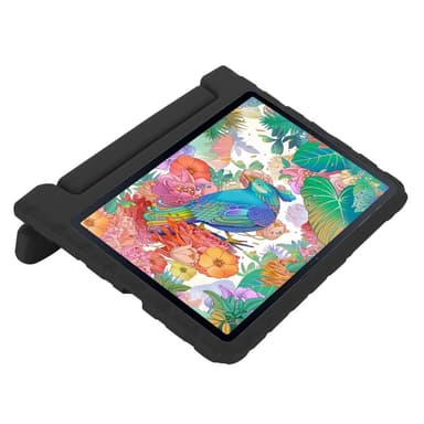 SKALO Samsung Tab S7/S8 Kuori kahvalla/telineellä - Musta