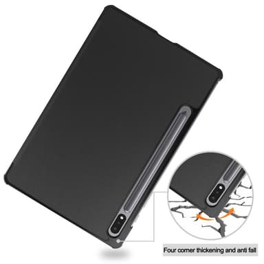 SKALO Samsung Tab S8 Trifold Suojakotelo - Musta