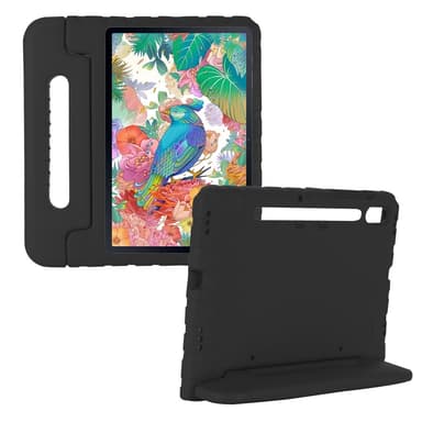 SKALO Samsung Tab S7/S8 Kuori kahvalla/telineellä - Musta