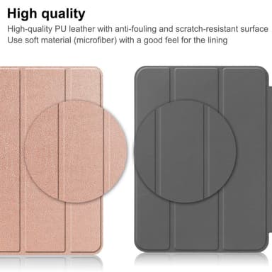 SKALO iPad 10.9 (2022) Trifold Suojakotelo - Ruusukulta