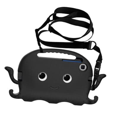 SKALO Samsung Tab A7 Lite 3D Cartoon lapsen Kuori - Musta