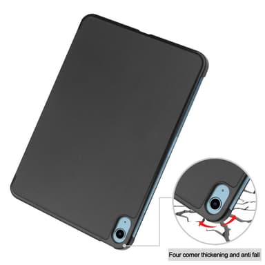 SKALO iPad 10.9 (2022) Trifold Suojakotelo - Musta