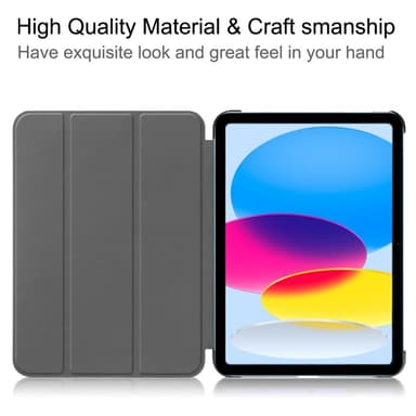 SKALO iPad 10.9 (2022) Trifold Suojakotelo - Punainen