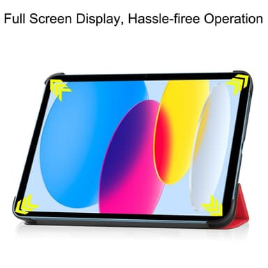 SKALO iPad 10.9 (2022) Trifold Suojakotelo - Punainen