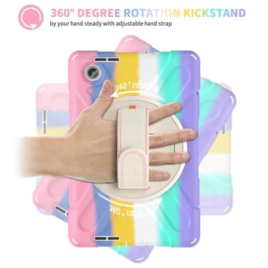 SKALO Lenovo Tab M8 Gen 4 Extra Shockproof Armor Iskunkestävä kuori - Rainbow