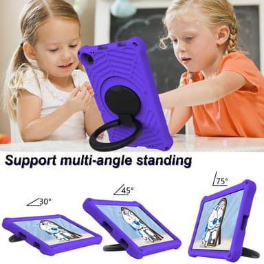 SKALO Lenovo Tab M10 FHD Plus 10.3"" Extra Shock Resistant Armor Spider Mesh kuori olkahihnalla - Violetti