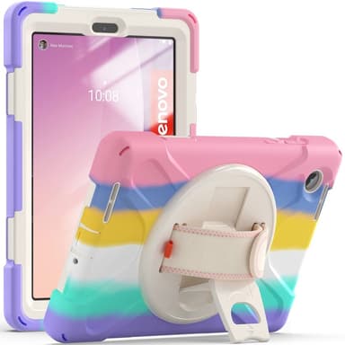 SKALO Lenovo Tab M8 Gen 4 Extra Shockproof Armor Iskunkestävä kuori - Rainbow