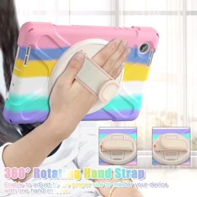 SKALO Lenovo Tab M8 Gen 4 Extra Shockproof Armor Iskunkestävä kuori - Rainbow