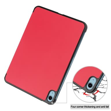 SKALO iPad 10.9 (2022) Trifold Suojakotelo - Punainen