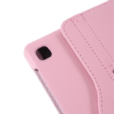 SKALO Samsung Tab A7 Lite 360 Litchi Suojakotelo - Pinkki