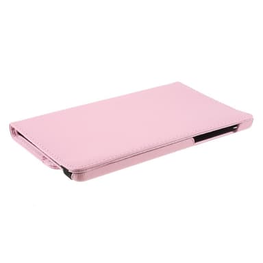 SKALO Samsung Tab A7 Lite 360 Litchi Suojakotelo - Pinkki