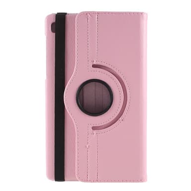 SKALO Samsung Tab A7 Lite 360 Litchi Suojakotelo - Pinkki