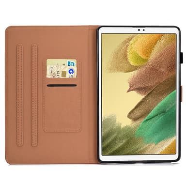 SKALO Samsung Tab A7 Lite PU-nahkainen Lompakkokotelo - Vihreä