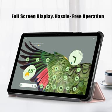 SKALO Google Pixel Tablet Trifold Suojakotelo - Ruusukulta