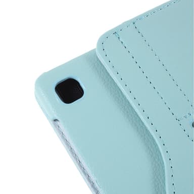 SKALO Samsung Tab A7 Lite 360 Litchi Suojakotelo - Turkoosi