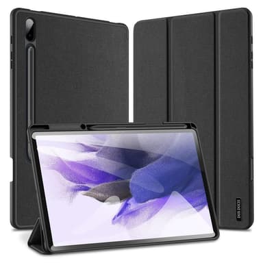 DUX DUCIS Samsung Tab S7+/S7 FE/S8+ DOMO Series Trifold Suojakotelo - Musta