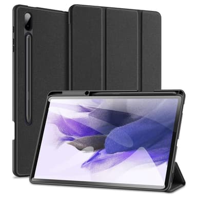 DUX DUCIS Samsung Tab S7+/S7 FE/S8+ DOMO Series Trifold Suojakotelo - Musta