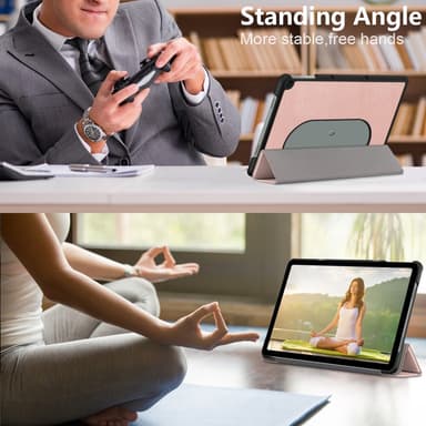 SKALO Google Pixel Tablet Trifold Suojakotelo - Ruusukulta