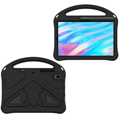 SKALO Samsung Tab S6 Lite Lapsikuori kahvalla ja jalustalla - Musta
