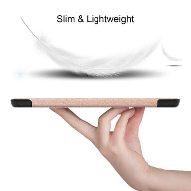 SKALO Samsung Tab S7 FE Trifold Suojakotelo - Ruusukulta