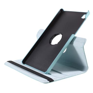 SKALO Samsung Tab A7 Lite 360 Litchi Suojakotelo - Turkoosi