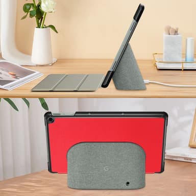 SKALO Google Pixel Tablet Trifold Suojakotelo - Punainen